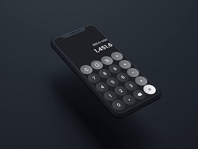 Calculator UI calulator dailyui day03 ui ux