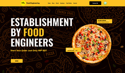 Restaurant Website Design animation