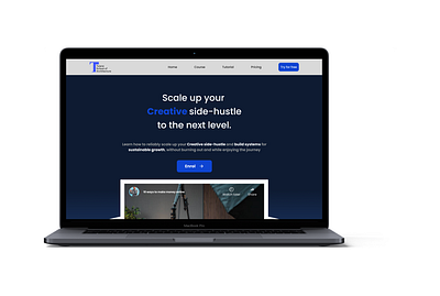 Skills branding design landing page uiux