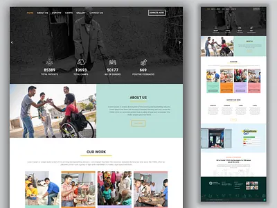 UI UX of NGO Website ngo ngo website