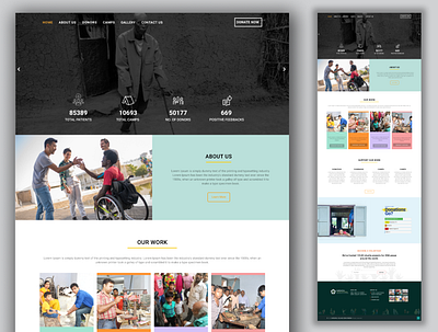 UI UX of NGO Website ngo ngo website