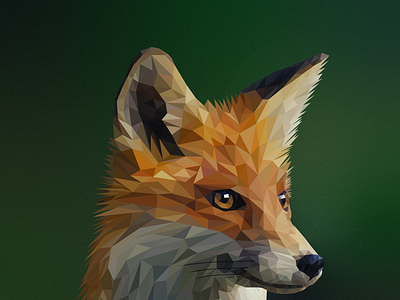 Fox (polygons) adobe design graphic fox illustration illustrator logo polygone polygons renard