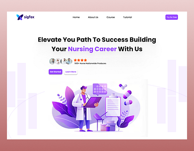 Sigfox landing page branding design landing page uiux vector