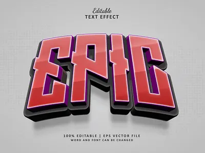 Text Effect Epic 3d diamond esport esports logo logo text effect