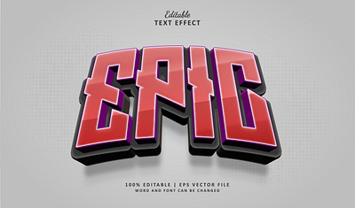 Text Effect Epic 3d diamond esport esports logo logo text effect