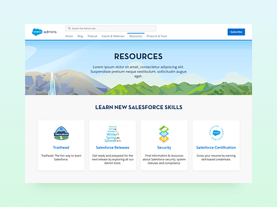 Salesforce Trailhead UXUI lista de videos plataforma de video salesforce trailhead tv uxui video list video platform video player videoteca website design