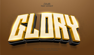 Text Effect Glory 3d diamond esports esports logo glory gold logo text effect