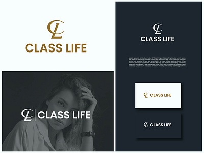 Class life logo design. Fashion logo with c l letter. c l letter logo class classic clothing elegant fashion graphic design life model photography quality style