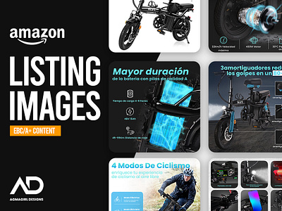 Inlife Electric Bike Amazon Listing Images 3d animation branding graphic design logo motion graphics ui