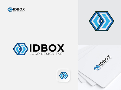 IDBOX I Letter logo design brand branding design graphic design hexagon hexagon logo i letter i letter logo i logo logo logo design tech tech logo technology technology logo