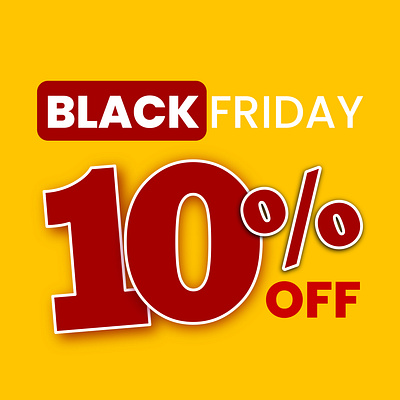 Black Friday Percentage Off graphic design