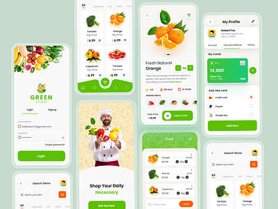 Grocery Delivery App app design app ui e commerce ecommerce grocery grocery app ios mobile app mobile app deisgn mobile app ui mobile ui shop store