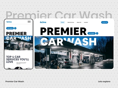 Premier Carwash Website UI Design branding car car rental carwash carwash design carwash website design figma graphic design landing page ui uiux ux design web web development website website design website development