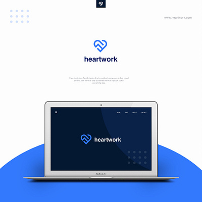 HeartWork branding business company graphic design heart logo saas