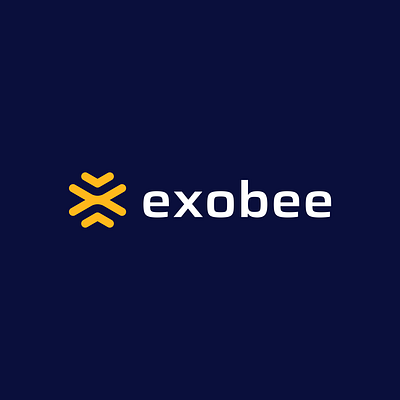 exobee bee beekeeping bumblebee creative logo harvest hive honey initial logo initial x letter x logo design logo inspiration nature nectar simple logo wasp yellow