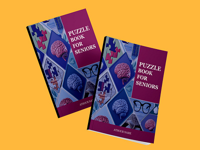 Puzzle book for seniors book cover design book cover book cover design book covers design graphic design illustration kdp