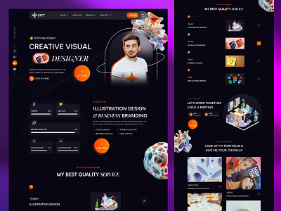 Personal Portfolio Website agency colorful creative designer creative portfolio designerportfolio freelance designer gradient landing page personal portfolio personal website portfolio portfolio landing page portfolio site portfolio template portfolio webdesign uiux webdesign website