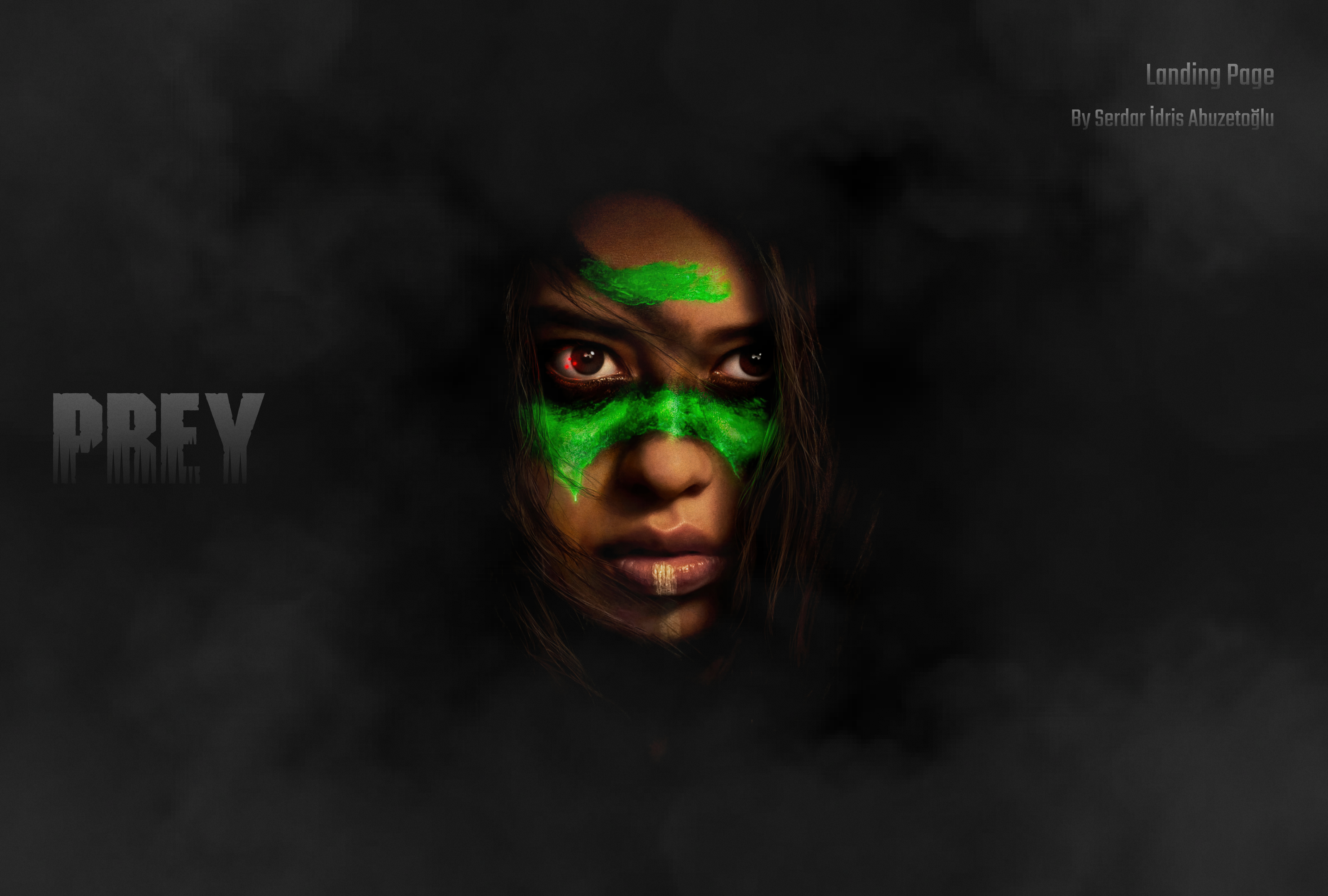 PREY | Landing Page concept design design figma landing page prey movie website ui ux website design