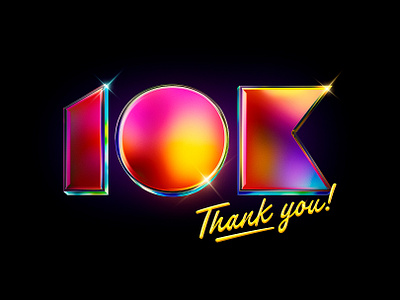 10K 3d animation artwork brand identity branding chrome chrome illustration chrome type digital art graphic design illustration jeffrey dirkse lettering letters logo minimal motion graphics print vector visual identity