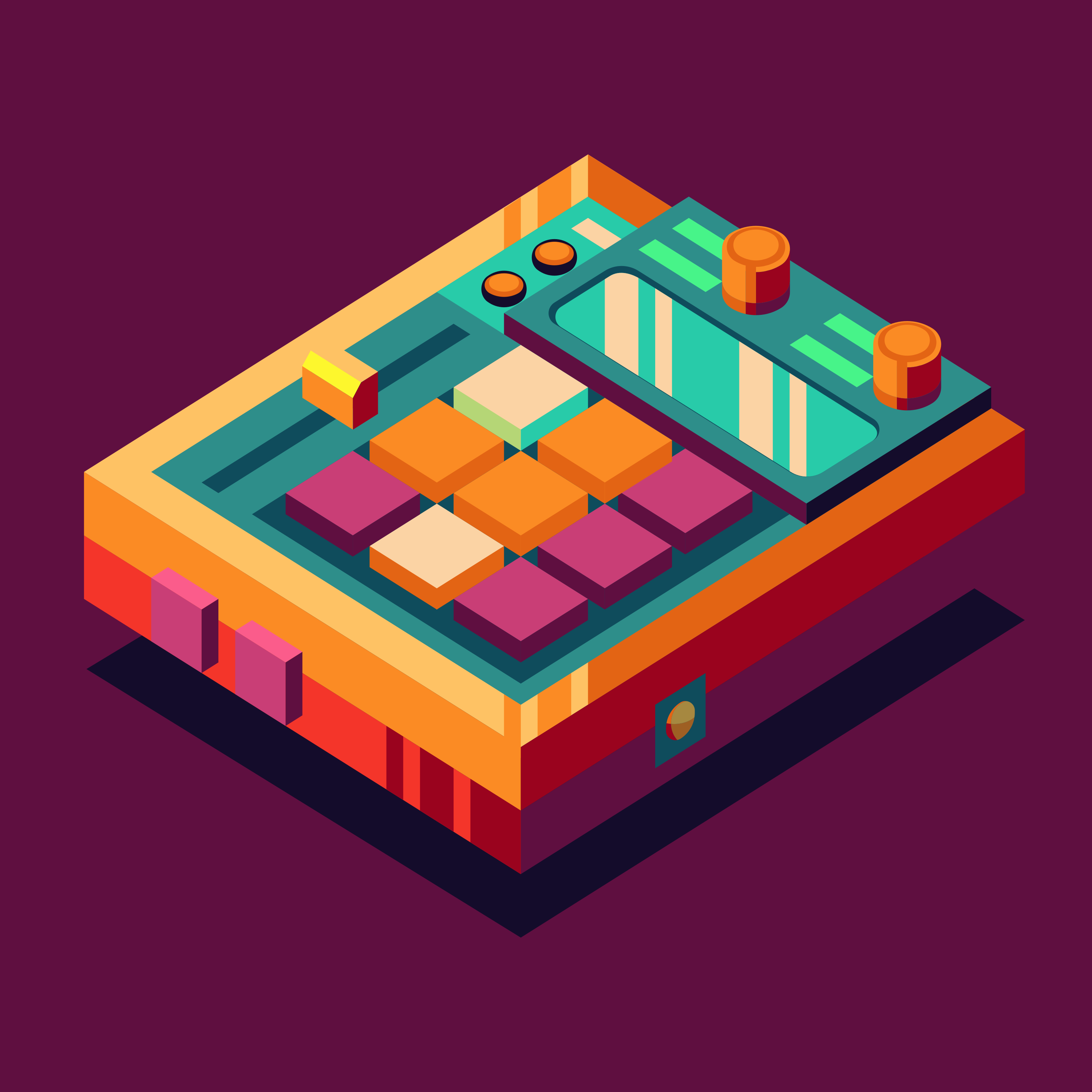 MIDI #3 groovebox inkscape isometric music sound vector
