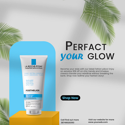 Perfact your glow banner branding design graphic design illustration logo photoshop ui ux vector