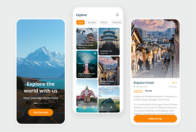 Mobile APP | Travel APP app branding figma graphic design illustration ios mobile travel ui ux website