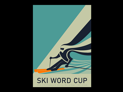 SKI WORLD CUP graphic design ski sport