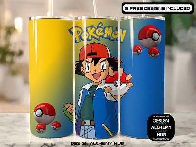 Pokemon Tumbler Wrap design graphic design graphic png pokemon pokemon design pokemon png pokemon tumbler tumbler tumbler design tumbler mockup tumbler png tumbler wrap wrap