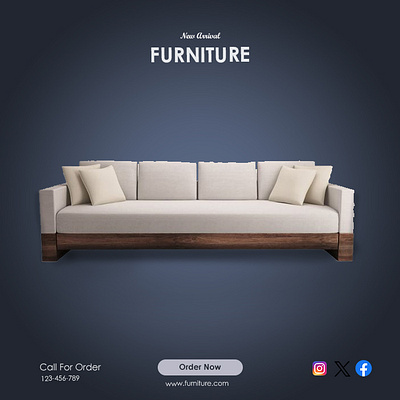 A social media post for a furniture brand. branding graphic design social media social media post