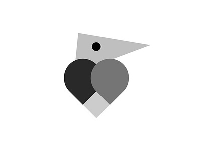 Bird Logo bird bird love brand designer brand identity designer brand logo branding creative design designer geometric heart india lalit logo logo designer logodesign logodesigner love print shape