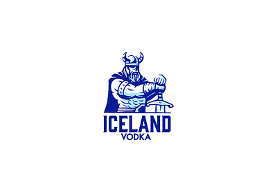 Iceland Vodka — Mascot Design branding illustration logo mascot