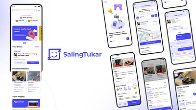 SalingTukar design ecommerce item mobile portfolio rent students ui