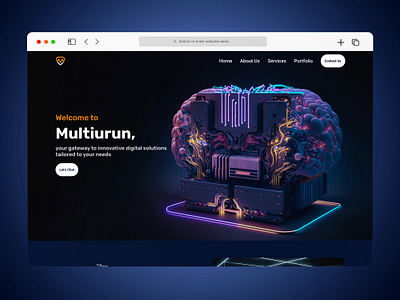 Multiurun - Landing Page landing page technology ui ui design ux ux design web design website