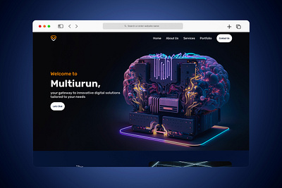 Multiurun - Landing Page landing page technology ui ui design ux ux design web design website