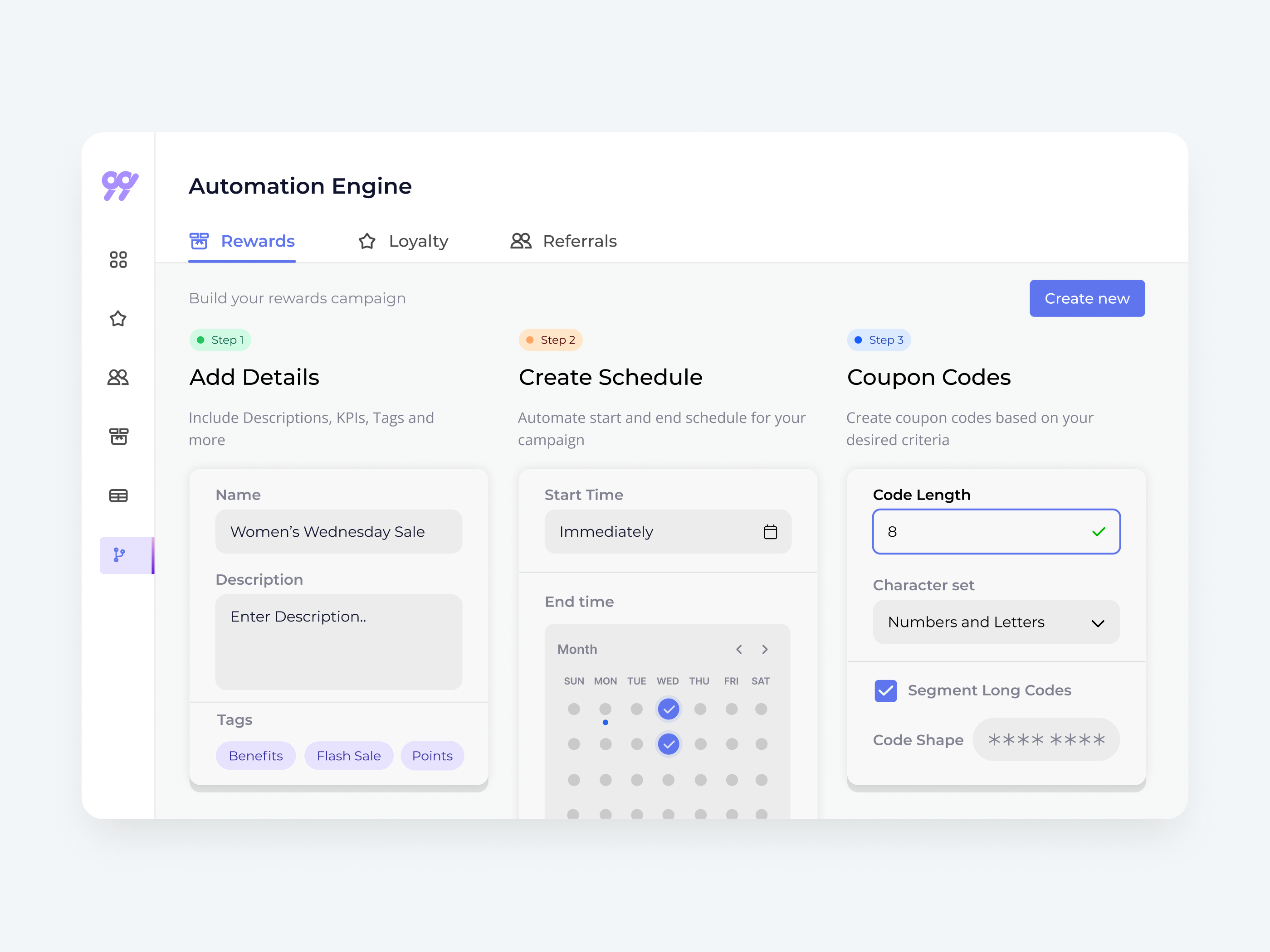 Campaign Automation Concept automation flow automation ui calendar customer dashboard dashboard minimal ui schedule ux ui ui ux ux design