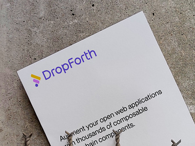 DropForth logo branding brand mark branding business design drop logo forward identity logo logo deign logo design logo mark logodesign logos logotype modern logo
