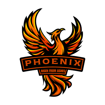 PHOENIX_RISEN_FROM_ASHES coreldraw design graphic design illustrator logo logo design photoshop professional