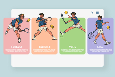 UI Tennis Illustration artillustration