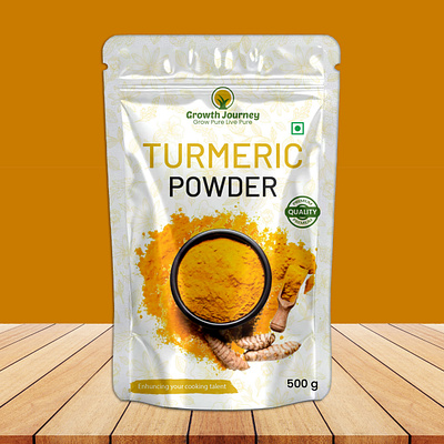 Turmeric packaging design chips chips packate pouch design powder design turmeric packaging design