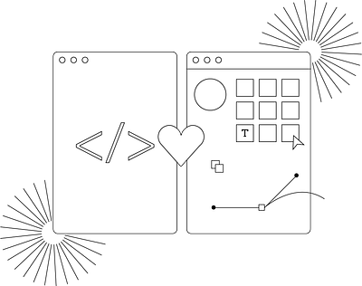 Code & Design - A Love Story experiment fun graphic design ui engineer