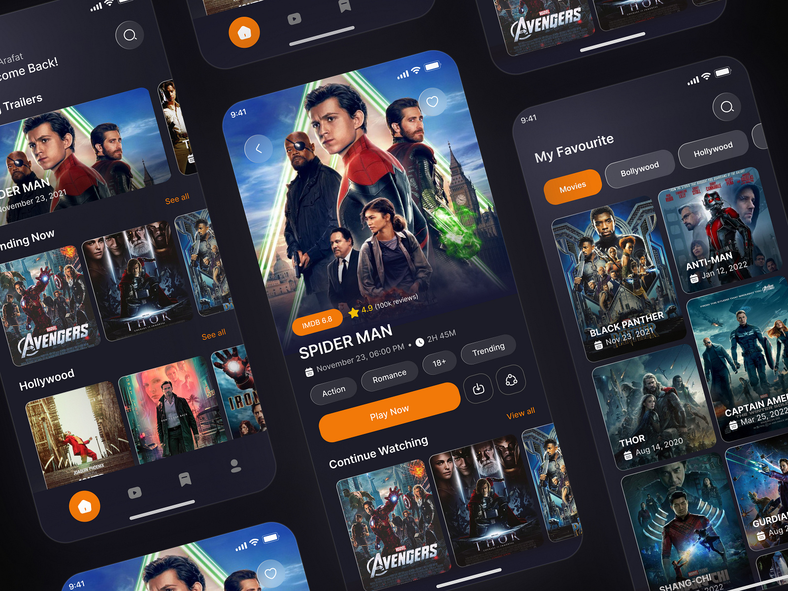 Movie Streaming App by Mainul Islam Arafat for Arobix Design on Dribbble