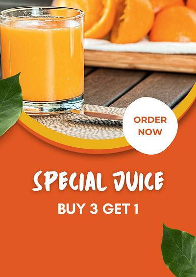 Special Juice poster graphic design juice poster
