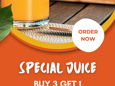 Special Juice poster graphic design juice poster