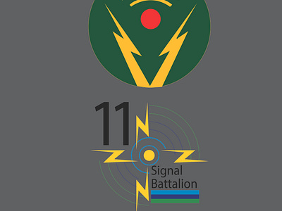 shahjamal100 Army Static Signal Battalion Logo & signal bgrade