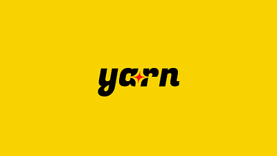 Yarn Logo Design for mobile apps branding graphic design logo logo design yellow