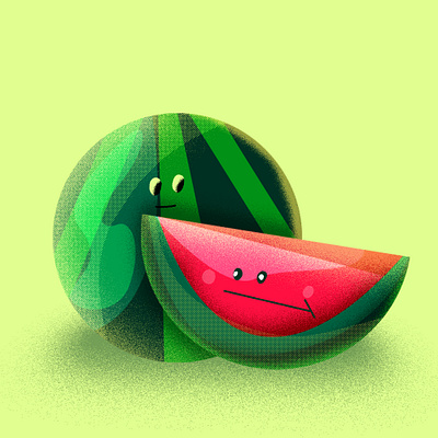 Watermelon Illustration animation art branding design dribbleart artwork graphic design ill illustration inspiration logo ui