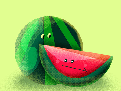 Watermelon Illustration animation art branding design dribbleart artwork graphic design ill illustration inspiration logo ui