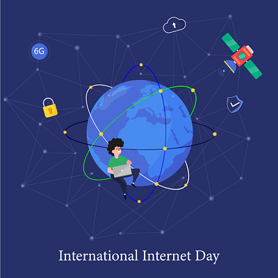 International Internet Day branding design graphic design holiday vector