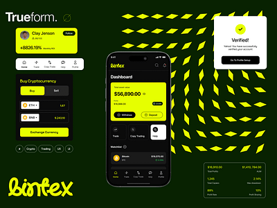 Bintex app asset bitcoin branding coin crypto cryptocurrency design digital ether ethereum fintech ui ux wallet web web3