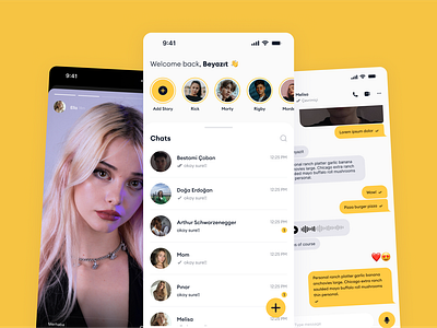 💬 Chat App chat chat app chat ui message message app messenger mobile app mobile design mobile ui story ui ux whatsapp